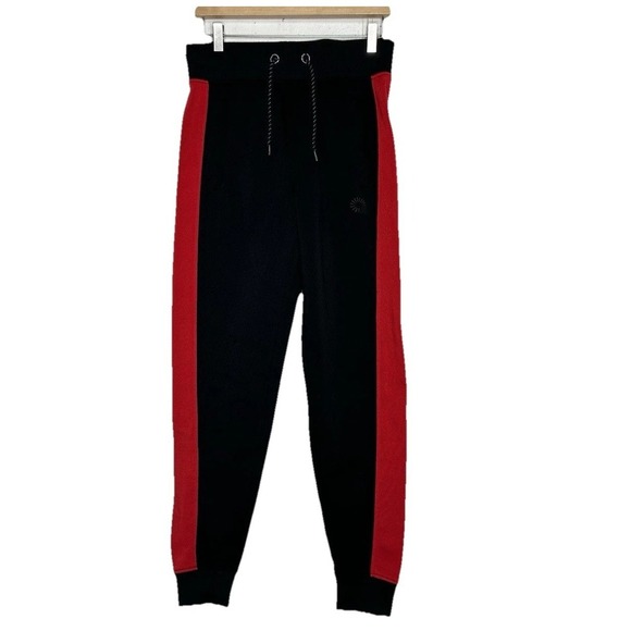 Akademiks Mens Size M Jogger Pants Black & Red Lounge‎ Casual Pockets Goth - Picture 1 of 7